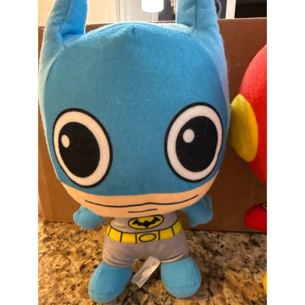 DC Comics Originals Batman and The‎ Flash Chibi Plush Set 2016 Blue Red 7 Inch